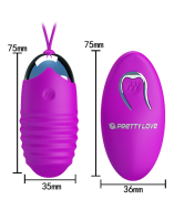 Vibrating Egg w. Remote Pretty Love Jessica Silicone ribbed rechargeable Kegel Ball & wireless RC 10 Meter Range buy