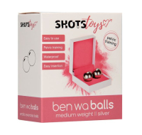 Boules damour en acier Ben-Wa-Balls medium 2.2cm diamètre 87g lourd Geisha Balls de SHOTS Toys à bas prix