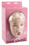 Bambola gonfiabile dellamore Viso 3D e vibrazione Cum Swallowing Tessa
