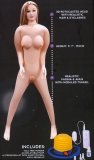 Lovedoll inflatable realistic w. Vibration Shy Camilla