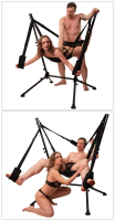 Liebesschaukel m. Standgestell free standing Sex Swing steckbarem Stahlrohrgestell ohne Werkzeug montierbar günstig