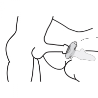Tunnel damour avec vibration & stimulateur clitoridien Filler-Up TPE