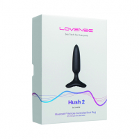 Vibromasseur anal Lovense Hush-2 interactif 25mm programmable Premium app plug silicone étanche rechargeable pas cher