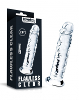 Lovetoy Strap-On Dildo w. Suction Base transparent 7-Inch TPE