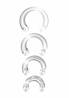 Mancage Replacement Parts Cock Rings transparent