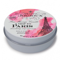 Massage Oil Candle exotic Woods Vanilla Trip to Paris 33g