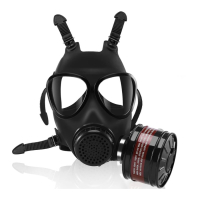 Men Army Gas Mask w. empty Filter Compet Breath brand-new 2 large Eye-Lenses Air-Inlet @Side adjustable buy cheap
