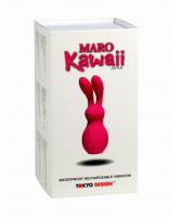Mini vibratore lay-on a forma di coniglietto Kawaii 6 rosso