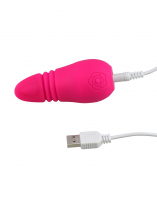 Mini vibratore lay-on stimolatore del sesso orale Kawaii 3 rosso