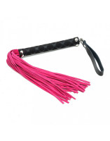 Mini Flogger Whip Leather 35cm pink