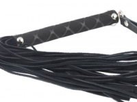 Mini Flogger Whip Leather 35cm black