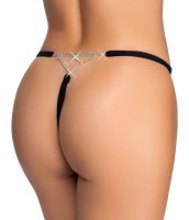 Mini String ouvert m. Strass Schmuckstring glitzerndes Schmuckgeflecht vorne & hinten von COTTELLI LINGERIE kaufen