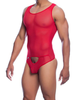 MOB Eroticwear Sheer Body Feinnetz rot