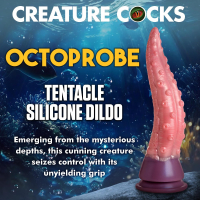 Monster-Dildo w. Suction-Cup Octoprobe Tentacle Silicone huge Deep-Sea Monster Cock textured buy cheap