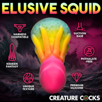 Monster-Dildo w. Suction-Cup King Kraken Silicone 8.6cm thick Squid-Dildo by CREATURE COCKS buy cheap