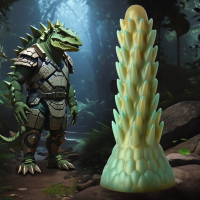 Monster-Dildo w. Suction-Cup Spiky Stegosaurus Silicone