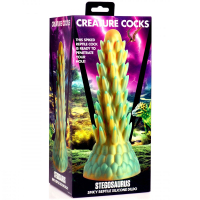 Monster-Dildo w. Suction-Cup spiky Stegosaurus Silicone with Scales & round-tipped Spikes Dino-Cock buy cheap