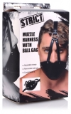 Head Harness Muzzle w. Ball Gag PU-Leather