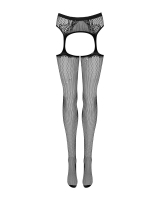 Mesh Suspender Tights w. Ornaments Obsessive S2322 3S Multi-Stretch Knitwear with Rubber Waistband buy