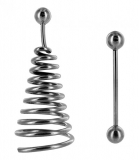 Spirale de tétons avec piercing Barbel Spiral Extender