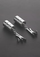 Nipple Clamps adjustable w. variable Weights 2 x 173g Stainless Steel