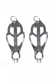 Nipple Clamps Japanese Clover-Clamps w. Rings Stainless Steel
