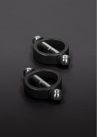 Nipple Clamps Ring shaped magnetic black