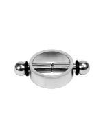 Nipple Clamps Ring shaped magnetic silver