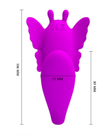 Couple Vibrator w. Remote Pretty Love Chimera Silicone Butterfly-shaped 2 Motors rechargeable by PRETTY LOVE buy