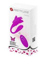 Vibromasseur pour couple m. télécommande Pretty Love Chimera silicone forme papillon 12 modes étanche rechargeable acheter