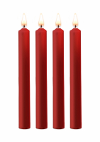 Paraffin Drip-Candles 4-Pieces 18cm red