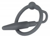 Penis Plug w. Glans Ring Silicone