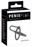 Penis Plug w. Glans Ring Silicone