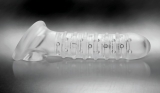 Manicotto per lingrossamento del pene con nodi in TPE trasparente