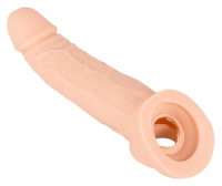 Manicotto di estensione del pene con apertura dei testicoli Nature Skin +5cm supermorbido ed elastico, aspetto realistico del pene acquistare
