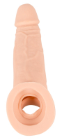 Penis-Verlängerungshülle m. Hodenöffnung Nature Skin +5cm realistischer Penis-Look rutschfest günstig kaufen