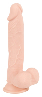 Dildo per il pene flessibile con ventosa Nature Skin, grande dildo morbido da 9,5 pollici, rimane in posizione fino a 30 gradi.