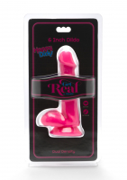 Penis-Dildo Dual-Density ToyJoy Happy Dicks 6-Inch Balls pink
