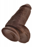 Penis Dildo extra thick King Cock Chubby 9 Inch Balls brown