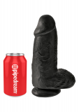Penis Dildo extra thick King Cock Chubby 9 Inch Balls black