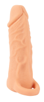 Penis Sleeve & Masturbator 2-in-1 Nature Skin 18.5cm lifelike Penis-Look & Vagina Opening stretchy Testicle Ring buy