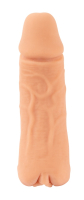 Acquista la guaina per il pene e il masturbatore 2 in 1 Nature Skin 18,5 cm di materiale TPE simile alla pelle per lapertura della vagina da NATURE SKIN