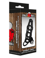 Penis Sheath w. Grid Structure & Vibration Sweet Cage TPE stretchable from CRAZY BULL Sex Toys buy cheap