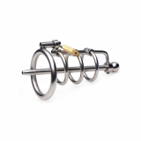 Chastity Cage w. hollow Dilator Gates-of-Hell Stainless Steel lockable