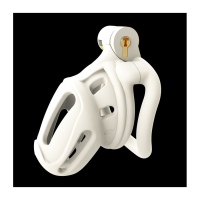 Penis-Cage w. integrated Lock Armoria ABS white