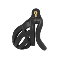Penis-Cage w. integrated Lock Biglea ABS black