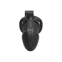 Penis-Cage w. integrated Lock Maspia ABS black
