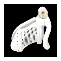 Penis-Cage w. integrated Lock Maspia ABS white