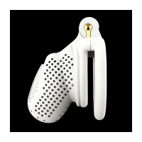 Penis-Cage w. integrated Lock Timea ABS white