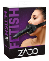 Penis Mouth-Gag w. detachable Dildo sturdy Leather Strap w. Penis shaped Mouthpiece & Dildo by ZADO buy
